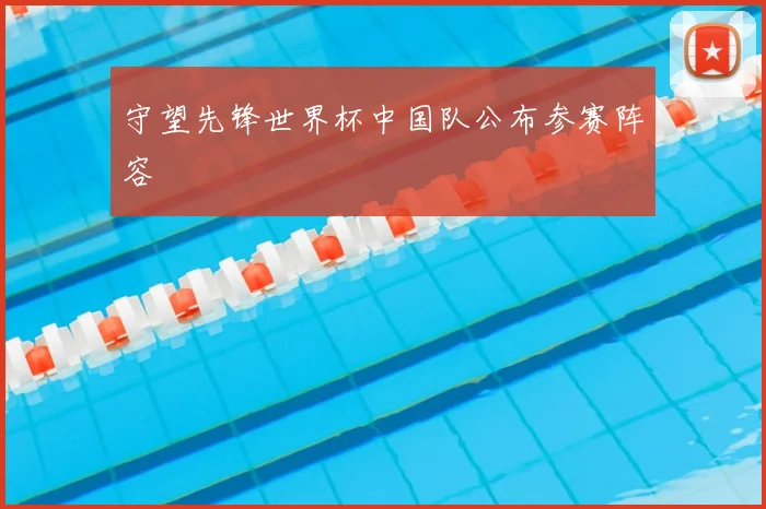 守望先锋世界杯中国队公布参赛阵容